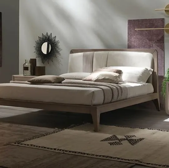 Letto in legno e tessuto Desi di Fasolin