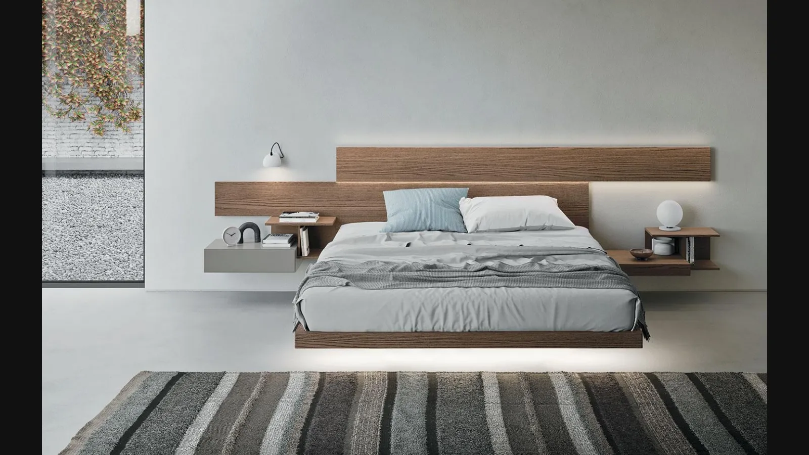 Letto di design Wall System Dreaming 03 di Mobilgam